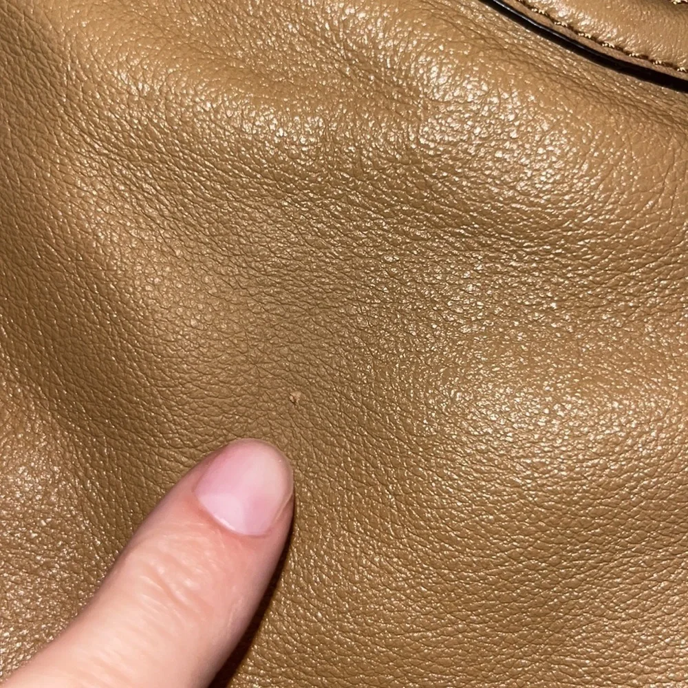 Tan leather Coach North South satchel purse large
Slouchy boho western - Picture 11 of 16